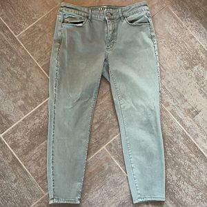 WHBM Metallic Sparkle Seam Ankle Pant size 8 short